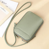 Leather Women's Shoulder Messenger Bags Female Versatile Phone Crossbody Bag