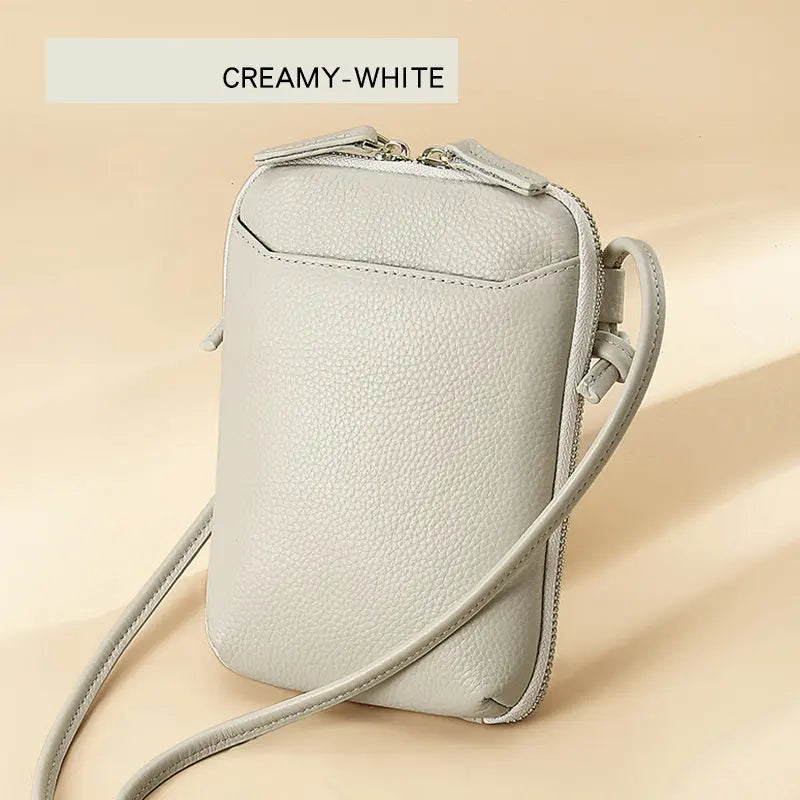 Leather Women's Shoulder Messenger Bags Female Versatile Phone Crossbody Bag