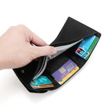 Leather Lady Purse Short Style Soft Cowhide Wallet Pocket Rfid Small Women Purse