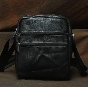 Men's Leather Messenger Bag Casual Crossbody Shoulder Bag