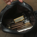 Men's Leather Messenger Bag Casual Crossbody Shoulder Bag