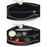 Leather Women Wide Shoulder Strap Cross-body Bag Cowhide Single Shoulder Ba