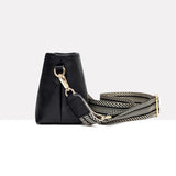 Leather Women Wide Shoulder Strap Cross-body Bag Cowhide Single Shoulder Ba