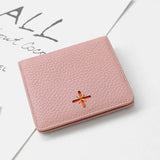 Leather Womens Wallet Famous Lady Short Money Bag Small Purse