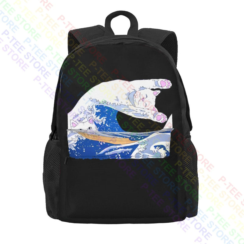 Personalised School Sport Bag - Rip Cat Dip Great Wave 01 Backpack