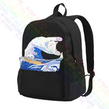 Personalised School Sport Bag - Rip Cat Dip Great Wave 01 Backpack