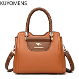 Women Leather Handbag Crossbody Shoulder Sac Lady Small Tote Bolsa