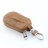 Crocodile Pattern Keychain Women Cowhide Key Wallet