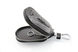 Crocodile Pattern Keychain Women Cowhide Key Wallet
