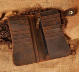 Famous Dargon Emboss Checkbook Iron Chain Organizer Wallet