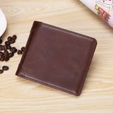 Vintage Men's Slim Leather Wallet Purse for Men