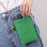 Cowhide Shoulder Bag Mini Leather Purse 01-GN-fsjdzp