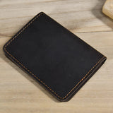 Leather Passport Holder Retro Bifold Wallet