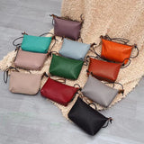 Leather Women Wallet Crossbody Shoulder Bag Soft Cowhide Purse
