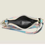 Geometric Armpit Bag PU Leather Shoulder Bag Splicing Handbag Tote