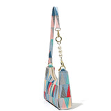 Geometric Armpit Bag PU Leather Shoulder Bag Splicing Handbag Tote