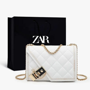 Geometric Chain Bag Women Shoulder Bags Leather Handbags