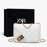 Geometric Chain Bag Women Shoulder Bags Leather Handbags