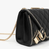 Geometric Chain Bag Women Shoulder Bags Leather Handbags
