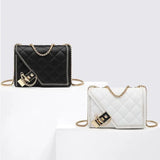Geometric Chain Bag Women Shoulder Bags Leather Handbags