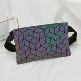 Geometric Night Light Waist Bag Crossbody Mini Phone Holder
