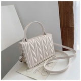 Geometric Embossing Crossbody Messenger Bag