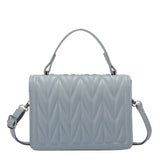 Geometric Embossing PU Leather Crossbody Messenger Bag