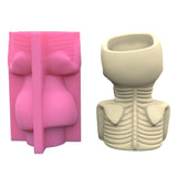 Halloween Skull Gypsum Silicone Mold for Succulent Plant Pot