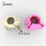 Geometric Skull Gypsum Silicone Mold for Succulent Pot