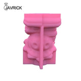 Geometric Skull Gypsum Silicone Mold for Succulent Pot