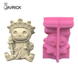 Geometric Skull Gypsum Silicone Mold for Succulent Pot