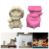 Geometric Halloween Skull Man Gypsum Silicone Mold Storage Box Mold