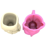 Halloween Skull Gypsum Silicone Mold for Succulent Plant Pot