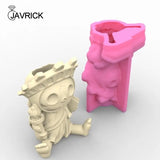 Geometric Skull Gypsum Silicone Mold for Succulent Pot