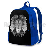 Geometric Lion Outdoor Hiking Backpack