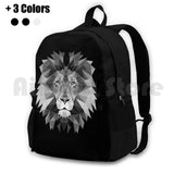 Geometric Lion Outdoor Hiking Backpack