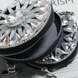 Geometric Rhinestone Mini Circular Bag Chain Shoulder Bag
