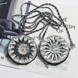 Geometric Rhinestone Mini Circular Bag Chain Shoulder Bag