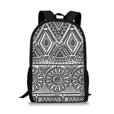 Geometric Stripe School Backpacks & Pencil Bag & Lunch Bag Kids Daypack