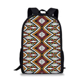 Geometric Stripe School Backpacks & Pencil Bag & Lunch Bag Kids Daypack