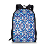 Geometric Stripe School Backpacks & Pencil Bag & Lunch Bag Kids Daypack