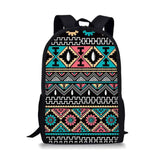 Geometric Stripe School Backpacks & Pencil Bag & Lunch Bag Kids Daypack