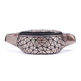 Geometric Waist Bag for Women Girls Fanny Packs Hip Belt Bags Money Travelling