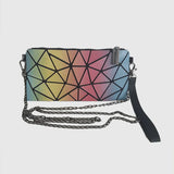 Geometric Rainbow Crossbody Shoulder Bag for Women
