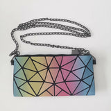 Geometric Rainbow Crossbody Shoulder Bag for Women