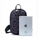 Geometric Luminous Women's Backpack Diamond Lattice Glowing