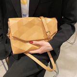 Geometry Envelope PU Leather Crossbody Shoulder Bag for Women