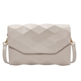 Geometry Envelope PU Leather Crossbody Shoulder Bag for Women