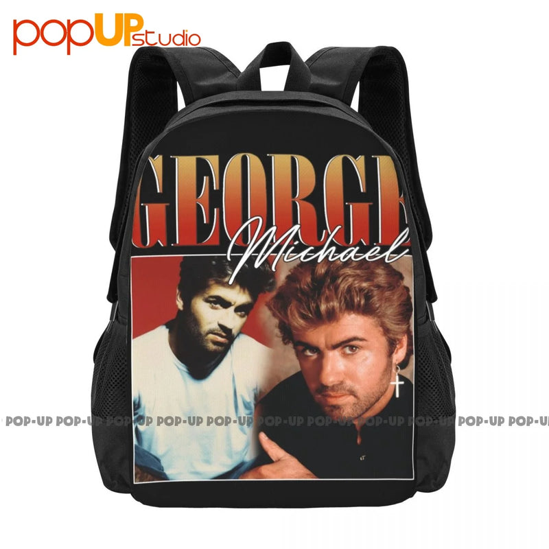 George Michael 90S Backpack Large Capacity Softback Gym Tote Bag