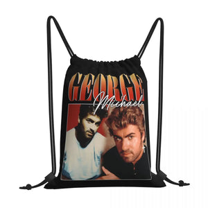George Michael 90S Drawstring Bags Gym Bag Vintage Shoe Bag